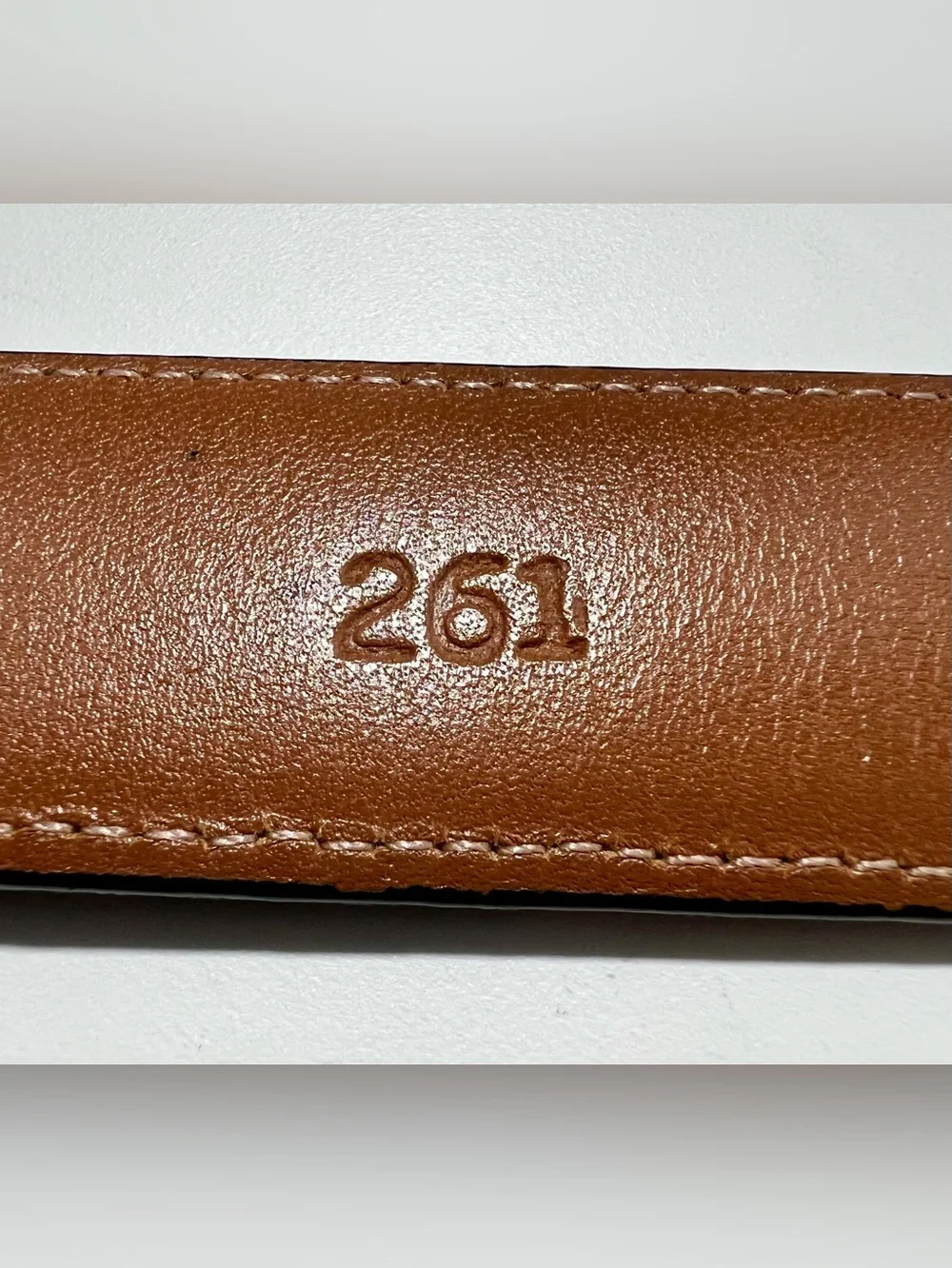 Allen Edmunds Men’s Exotic Teju Lizard Hide And Leather Belt Size 36/90, No. 261